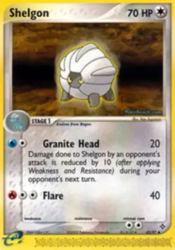 1x Shelgon - 42/97 - Uncommon Lightly Played Pokemon EX - Dragon - Image 1