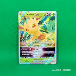 Leafeon VSTAR SWSH195 Pokemon Sword & Shield Black Star Promo SWSH Pokemon TCG - Image 1