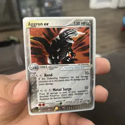 Pokemon TCG Aggron EX Sandstorm Holo Rare Card 95/100 Nm Condition - Image 1