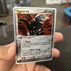 Pokemon TCG Aggron EX Sandstorm Holo Rare Card 95/100 Nm Condition - Image 3