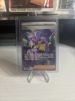 2024 Pokemon TCG Paldean Fates Iono Holo Trainer Card 237/091 - Image 1