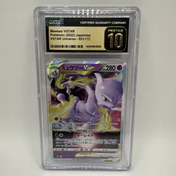2022 Pokemon Jpn Pokemon GO 031 Mewtwo VSTAR Holo CGC 10 Pristine - Image 1