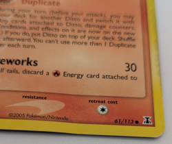 Ditto - (Charmander) 061/113 Delta Species Regular MP Pokemon - Image 3