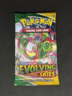 Pokemon TCG Sword & Shield Evolving Skies Booster Pack Factory Sealed! 820650808777 - Image 1