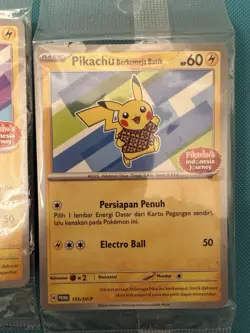 Pikachu Berkemeja Batik Promo NEW SEALED SET Of 3 Indonesia Journey Pokemon - Image 2
