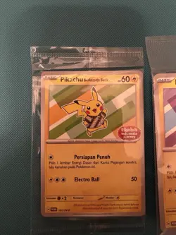 Pikachu Berkemeja Batik Promo NEW SEALED SET Of 3 Indonesia Journey Pokemon - Image 4