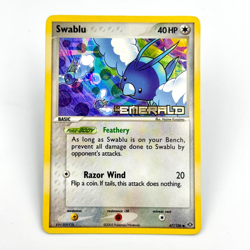 Pokemon Swablu 67/106 EX Emerald Reverse Holo Stamped 2005 - LP - Image 1