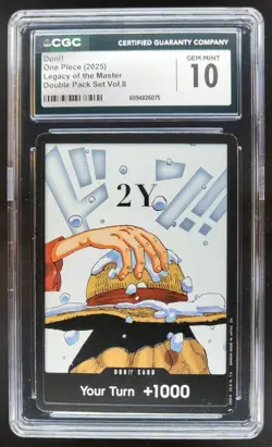2025 ONE PIECE CCG DON!! LEGACY OF THE MASTER CGC 10 D PT - Image 1