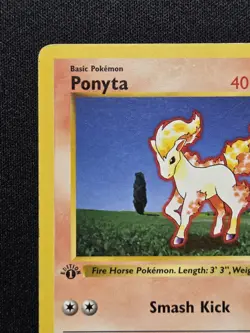 [HP] 1st Edition Ponyta 060/102 (Shadowless) Vintage Base Set Pokemon Card - Image 3