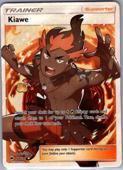 Kiawe (Full Art) 144/147 SM - Burning Shadows - Pokemon Card - NM - Image 1