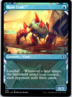 Ruin Crab (Showcase) Zendikar Rising, 295 NM - Image 1