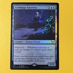 Archmage Emeritus | Foil Promo | 377 | Strixhaven: School Of Mages | MTG - Image 1