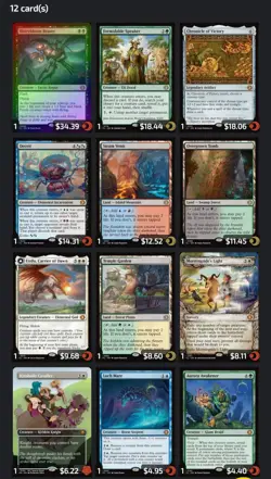 12 Lorwyn Eclipsed! MtG Mythic & Rare- ECL & SPG , Shock Land, Fable Frame, Foil - Image 1