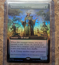 Formidable Speaker (Extended Art) Lorwyn Eclipsed Foil MTG - Image 1