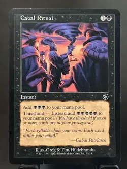 MTG - Cabal Ritual - #51 Torment 2002 Vintage - Image 1