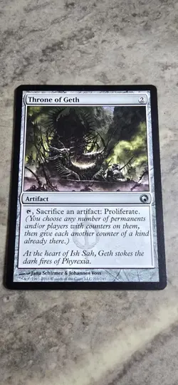 Throne of Geth Scars of Mirrodin Regular Artifact Uncommon MTG NM - Image 1