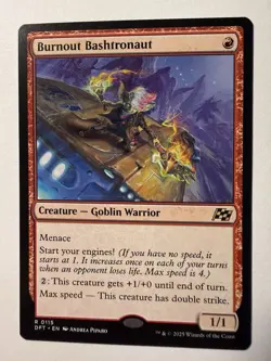 x1 Burnout Bashtronaut R MTG Aetherdrift M/NM, English - Image 1
