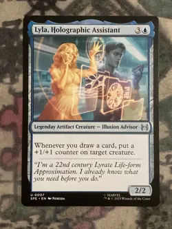 MTG Lyla, Holographic Assistant Marvel's Spider-Man 0007 Regular Uncommon - Image 1