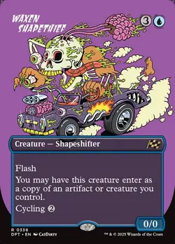 Waxen Shapethief Borderless Foil - Aetherdrift MTG-NM - Image 1
