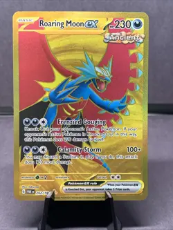 Pokemon TCG Roaring Moon EX 262/182 Paradox Rift Secret Rare Full Art Holo NM - Image 1