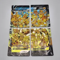 Pikachu V Union Set Of 4 SWSH139 SWSH140 SWSH141 SWSH142 Pokemon - Image 1