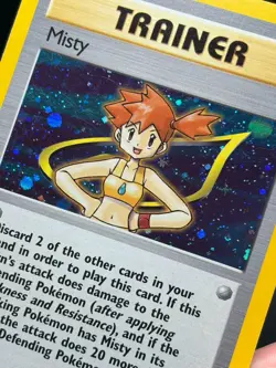 Misty 18/132 - Gym Heroes Holo Rare Pokemon Card Vintage LP - Image 2