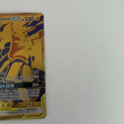 Pokemon TCG Zekrom and Pikachu GX SM248 2021 Black Star Promo Gold Full Art NM - Image 3