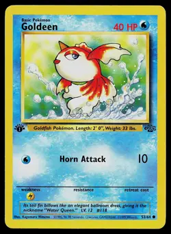 Pokemon Card Goldeen 53/64 Jungle 1st Edition - Image 1