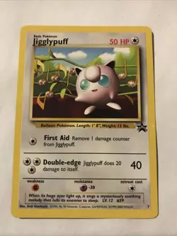 Pokemon TCG Jigglypuff Wizards Black Star Promos 7 Regular - Image 1