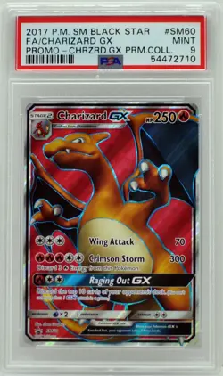 Pokemon Charizard GX Holo Full Art SM60 Premium Collection Promo PSA 9 MINT - Image 3