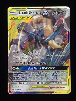 Lucario & Melmetal GX 120/214 Pokemon SM - Unbroken Bonds 🔥🔥🔥 - Image 1