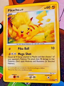 Pokemon Pikachu 71/99 Arceus Regular Lightly Played - Image 1