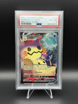 2022 POKEMON SWORD & SHIELD BRILLIANT STARS #TG17 FULL ART/MIMIKYU VMAX PSA 8 - Image 1
