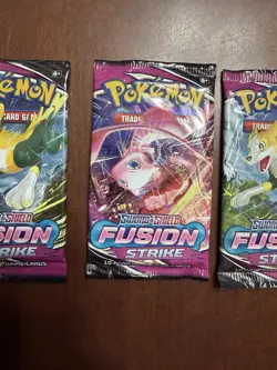 Pokemon TCG: Sword & Shield- (3)Fusion strike Booster Packs- NEW/FACTORY SEALED - Image 3