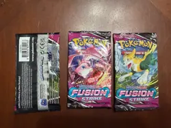 Pokemon TCG: Sword & Shield- (3)Fusion strike Booster Packs- NEW/FACTORY SEALED - Image 5
