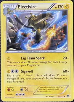 Electivire 30/111 XY - Furious Fists Regular - Pokemon Card - Image 1