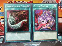 Yu-Gi-Oh! { Harpie's Feather Duster} EGO1-EN022 ~1st Ed~SR~ {Bonus Card EN-026} - Image 1