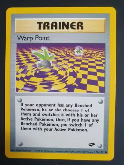 Warp Point 126/132 Trainer - Gym Challenge Set - Pokemon Card - Near Mint - Image 1