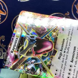 Pokemon SHINY Rayquaza EX XY69 Holo Black Star Promo Card LP - Image 3