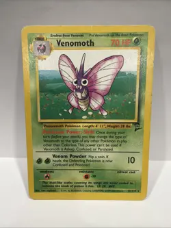 Pokemon TCG Venomoth Base Set 2 Regular Card 031/130 - Image 1