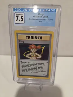 Misty 2000 Gym Heroes 18/132 Holo Rare Pokemon Card CGC 7.5 WOTC - Image 1
