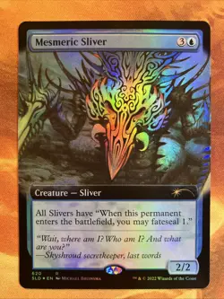 MTG Foil Extended Art Mesmeric Sliver Secret Lair Drop Series Near-Mint Rare!! - Image 1
