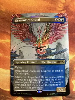 MTG Foil Borderless Dragonlord Ojutai Secret Lair 30th Anniversary Countdown Kit - Image 1