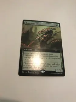 Tempered Sliver : MtG (Foil Extended Art) #657 Secret Lair Drop Series NM; green - Image 3