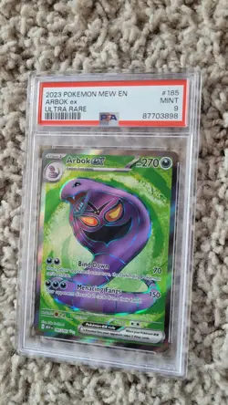 PSA 9 Arbok EX 185/165 Mint (Pokemon 151 English 2023) Ultra Rare - Image 1