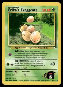 Pokemon TCG Gym Heroes #043/132 Erika's Exeggcute (43) LP - Image 1