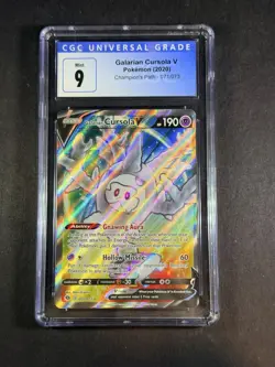 Pokemon Galarian Cursola V 071/073 CGC 9 Champions Path 071 CGC 9 - Image 1