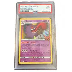 2021 POKEMON SWORD & SHIELD CHILLING REIGN TRICK OR TRADE 2022 GENGAR-HOLO PSA 9 - Image 1