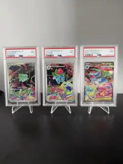 PSA 9 SEQUENTIAL SET Pokemon Bulbasaur Ivysaur Venusaur 064 065 087 Mega Brave - Image 1