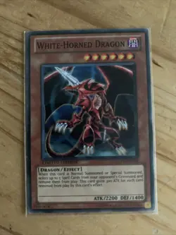 White-Horned Dragon [GLD4-EN014] Common Limited Edition Yugioh TCG Card - Image 1